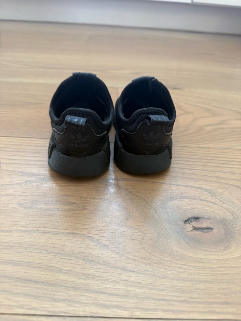 adidas Kids Black Slip-On Sneakers